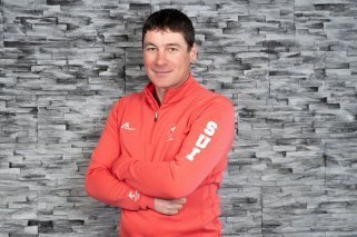 Julien Vuignier, entraîneur de l'équipe suisse de slalom et de Loïc Meillard